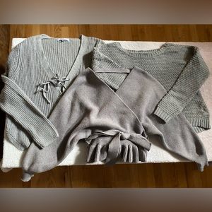 Bundle of 3 grey sweaters